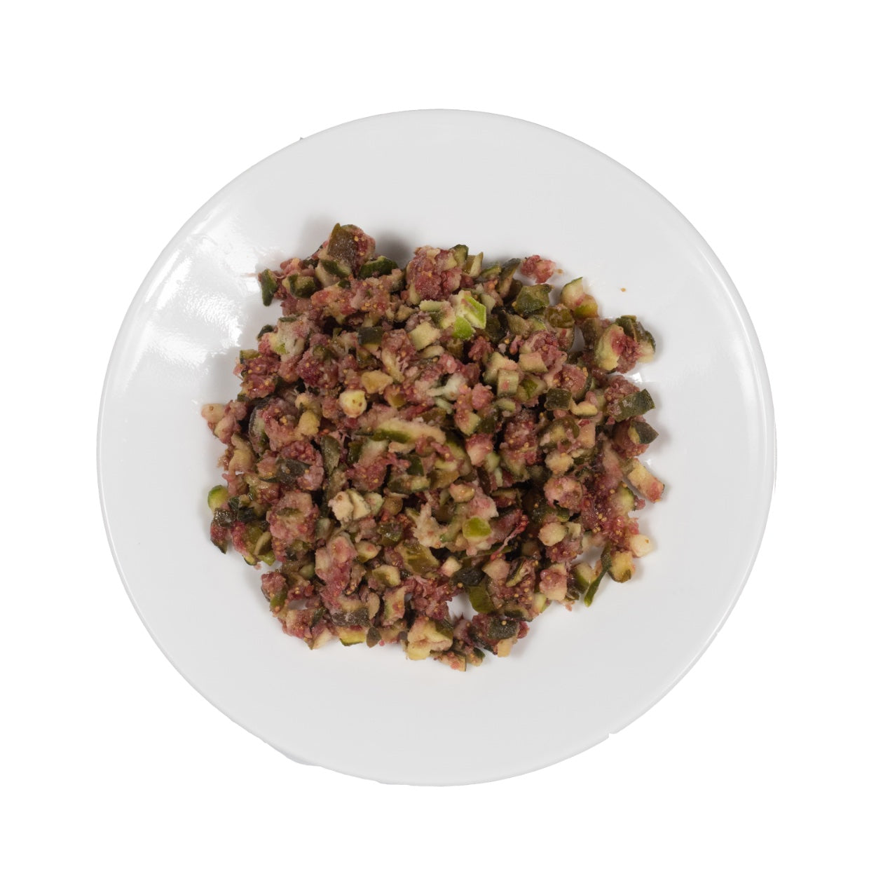 Quick-frozen semi-dried diced figs