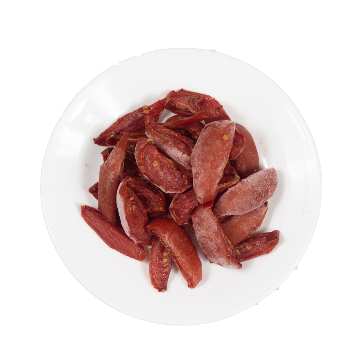 Quick frozen slow roasted tomato halves